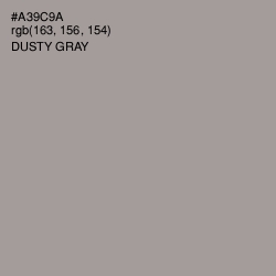 #A39C9A - Dusty Gray Color Image